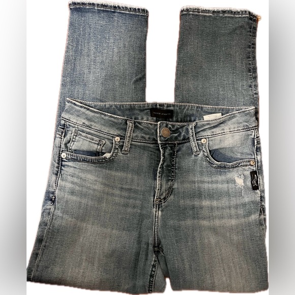 Avery Slim Silver Jeans. Size W29/L27 - Picture 3 of 4